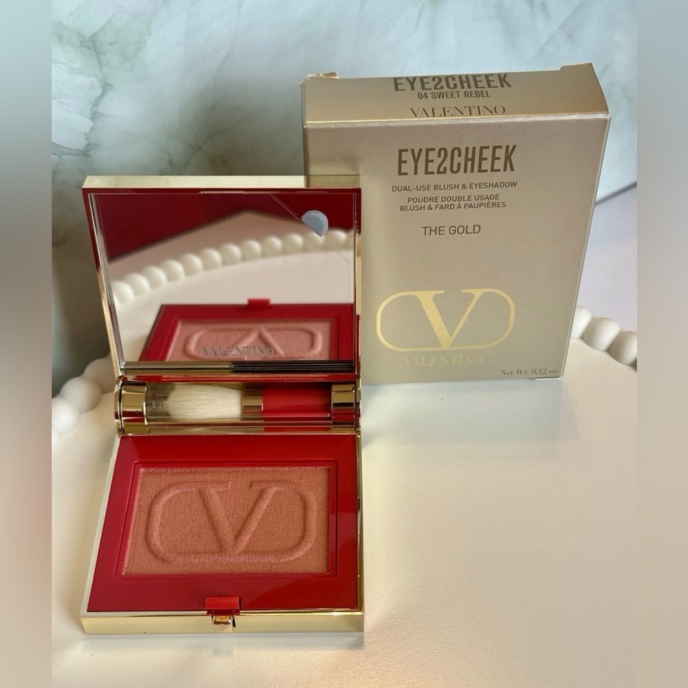 Valentino Eye2Cheek Dual Blush & Eyeshadow “04 Sweet Rebel” New In Box
